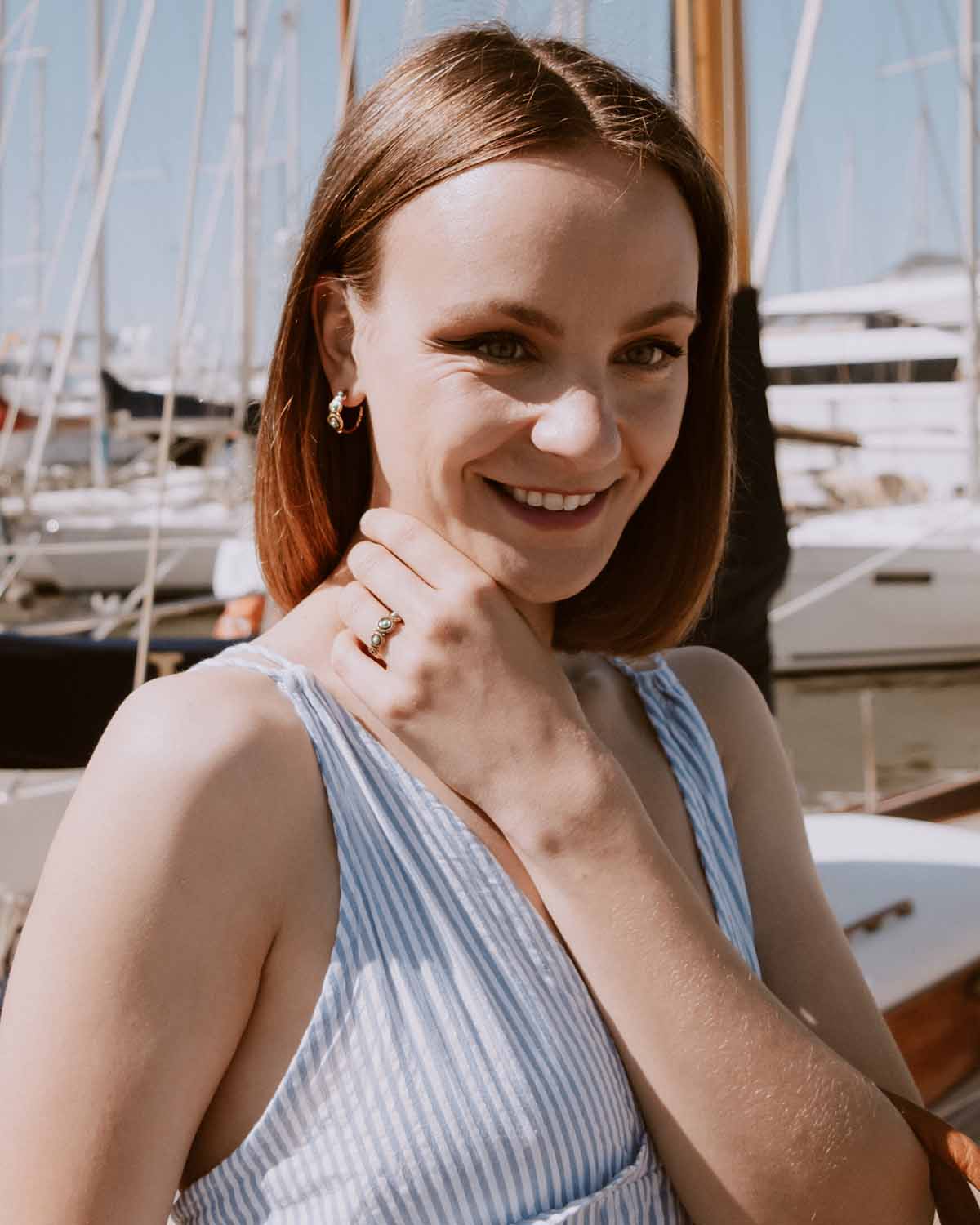 The Porto Azzurro Earrings (Marina Edition)